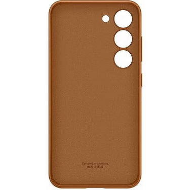 Samsung Leather Case for Galaxy S23 - Camel Brown